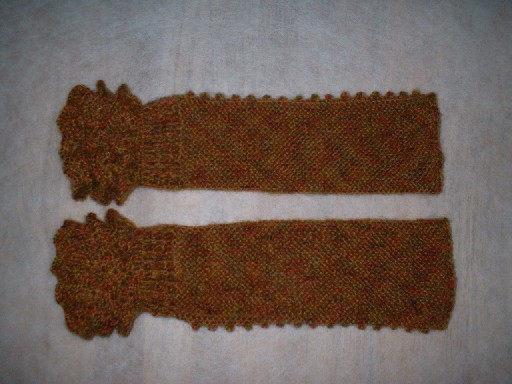 着物用手編みのアームウォーマー