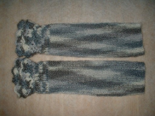 着物用手編みのアームウォーマー