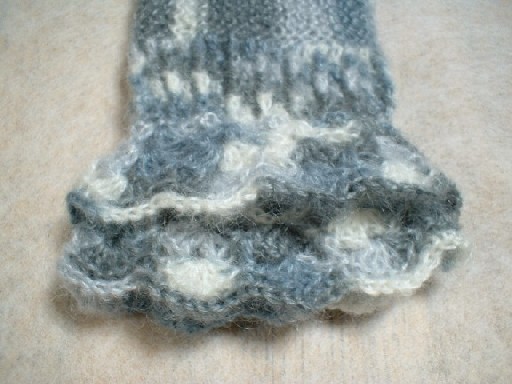 着物用手編みのアームウォーマー