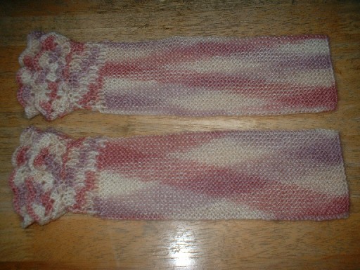 着物用手編みのアームウォーマー