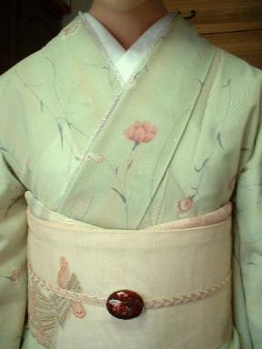 ビーズ重ね衿(夏着物コーデ)