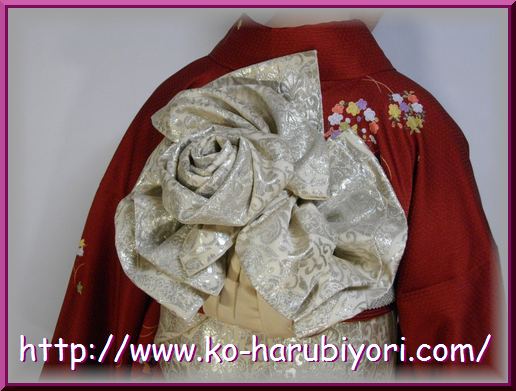 創作帯結び「薔薇」