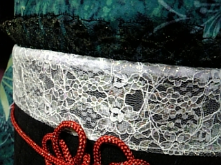 浴衣：レース重ね衿